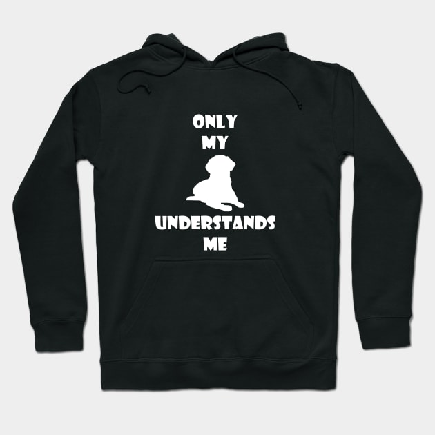 Only My Dog Understands Me Hoodie by VT Designs